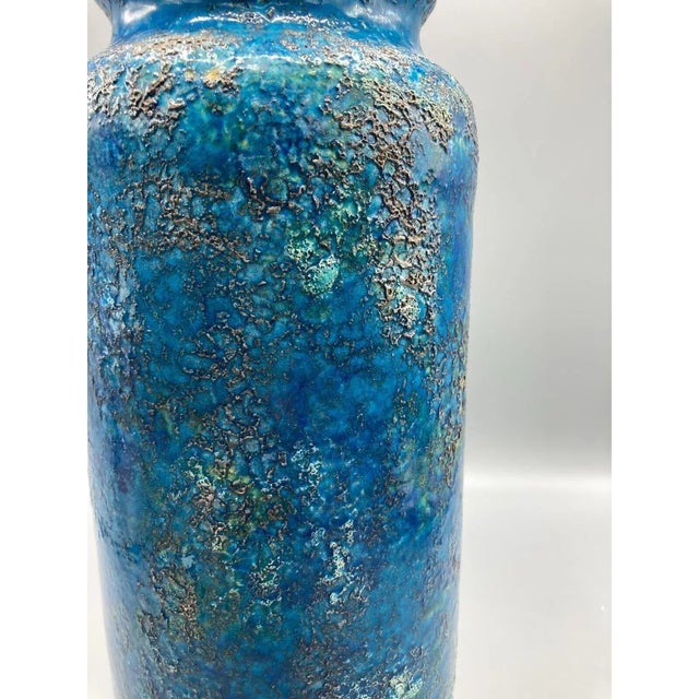 Bitossi Vintage Bitossi Cinese Chinese Blue Vase Aldo Londi for Rosenthal Netter Signed For Sale - Image 4 of 10