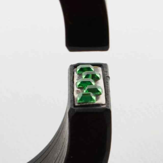 Fendi Geometric Black Resin Acrylic Cuff Bracelet For Sale In Atlanta - Image 6 of 10