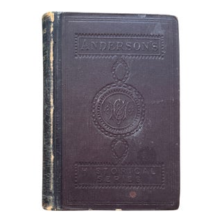 1871 a Manual of General History by John J. Anderson, Antique School History Book With Hand-Colored Maps For Sale