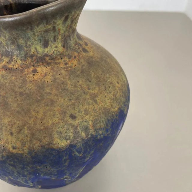 Fat Lava Glazed Vase from Es Keramik, WGP, Germany, 1970s For Sale - Image 9 of 18