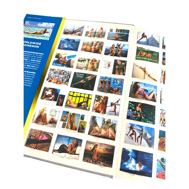 Large-format hardcover coffee table book Sports Illustrated Swimsuit: 50 Years of Beautiful, published in 2004 to...
