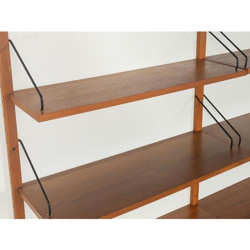 Brown Vintage Wall Shelf by Poul Cadovius, 1950s For Sale - Image 8 of 11