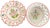 Shabby Chic Vintage Hand-Painted Portuguese Cachepot and Reticulated Underplate in the Style of Herend For Sale - Image 3 of 11