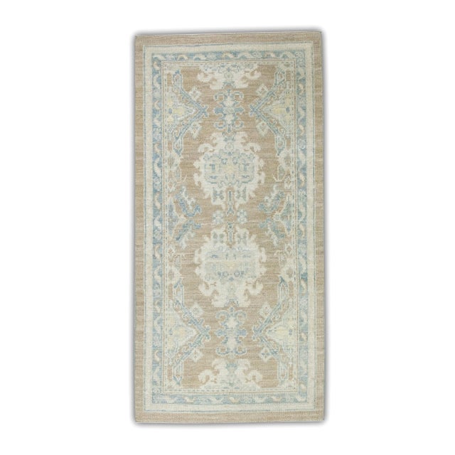 Textile Modern Turkish Oushak Rug 2'10" x 5'8" For Sale - Image 7 of 7