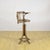 1920s Antique Height-Adjustable Swivel Barber Chair in Curved Beech, 1920s For Sale - Image 5 of 9