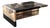 "Obbiettivo" Coffee Table With Stainless Steel and Bronze For Sale
