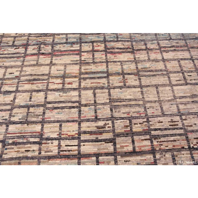 Modern Nazmiyal Collection Modern Geometric Handmade Contemporary Area Rug For Sale - Image 3 of 6
