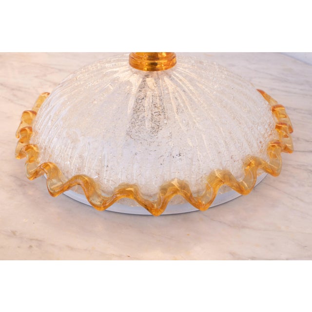 Italian Orange Murano Glass Ceiling Fixture, Murano, 1960 For Sale - Image 6 of 10