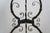 Black Antique Victorian Art Nouveau Scrolled Wrought Iron Tripod Garden Plant Stand For Sale - Image 8 of 16