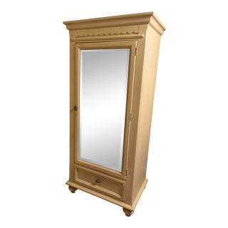 Transitional Thomasville Beige Armoire For Sale