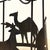 1990s Vintage Wrought Iron SideTable With Safari Animal Silhouette For Sale - Image 5 of 6