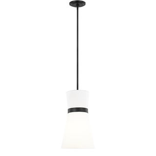 AERIN By Visual Comfort Studio Clark 1-Light Pendant in Midnight Black For Sale