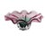 Green Murano Style Sommerso Art Glass Ruffled Centerpiece Bowl Pink Green 20" For Sale - Image 8 of 17