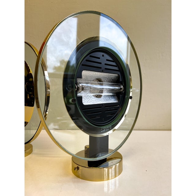 Metal Brass and Glass Wall Sconce from Estiluz, Spain, 1990s For Sale - Image 7 of 18