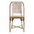 Tobias Outdoor Rattan Bistro Dining Chair, Beige & White For Sale