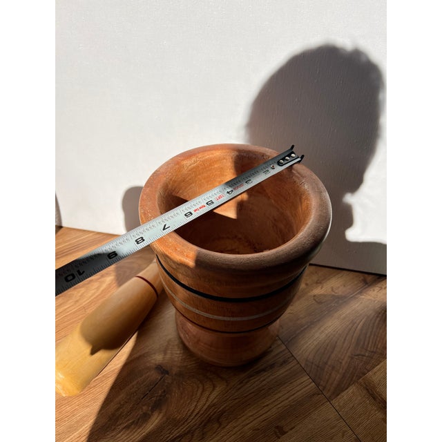 Rustic European 1970s Jumbo Sized Mortar and Pestle For Sale - Image 3 of 9