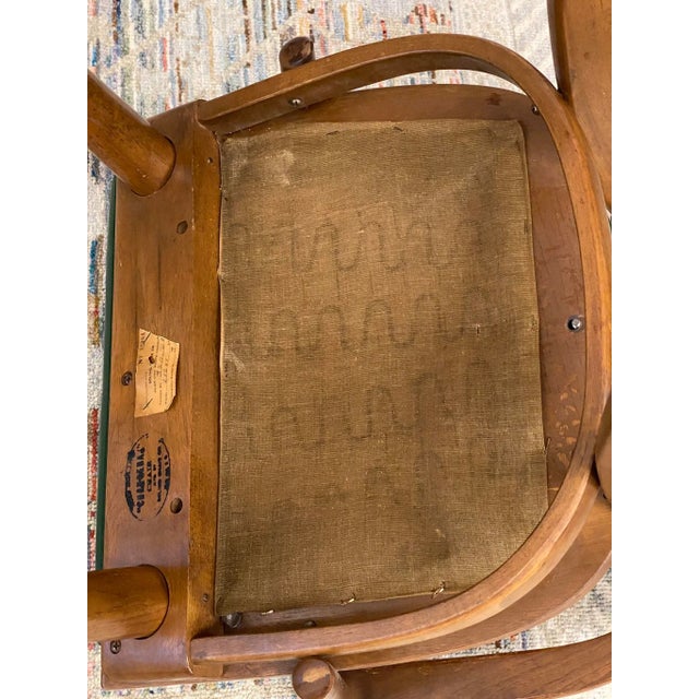 1950s Mid-Century Changeback Boling Chair Co. Walnut Arm Chair For Sale - Image 9 of 12