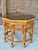 Vintage Octagonal Bamboo and Cane Side Table With Glass Top For Sale - Image 9 of 12