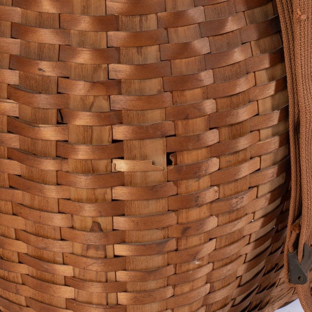 Wood 1940s Vintage Adirondack Pack Basket For Sale - Image 7 of 11