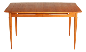 Mid-Century Modern Extendable Walnut Dining Table, 1960s