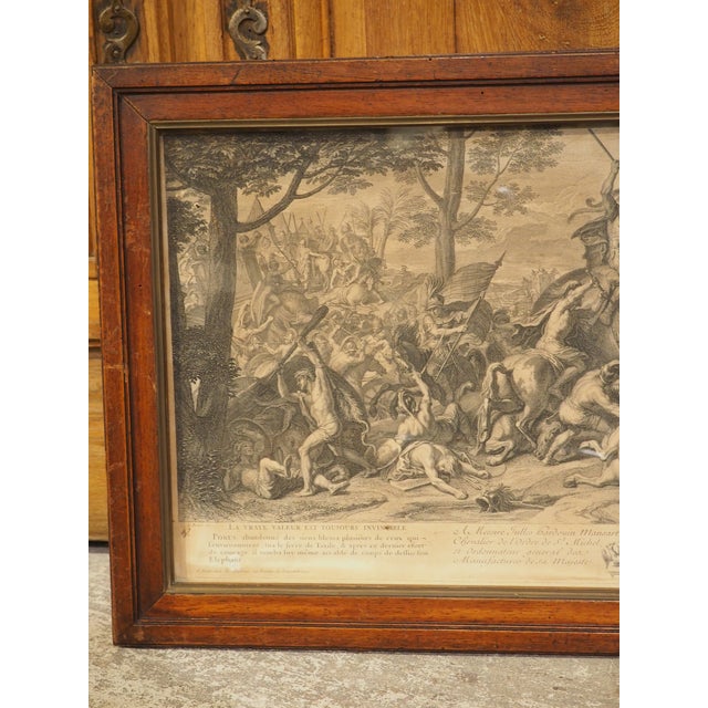 Pair of 18th Century French Lithographs, Battle Scenes With Alexander the Great For Sale - Image 18 of 18