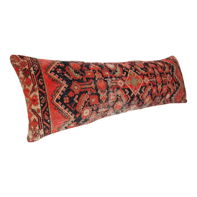 Antique Persian Rug Pillow Cushion Cover -16'' X 47'' For Sale