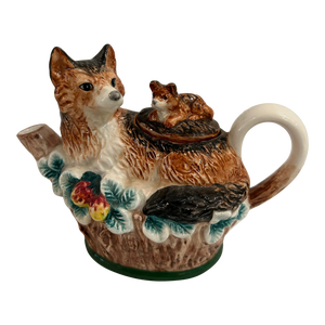 1990’s Noritake “Royal Hunt” Red Fox Mini Teapot and Lid