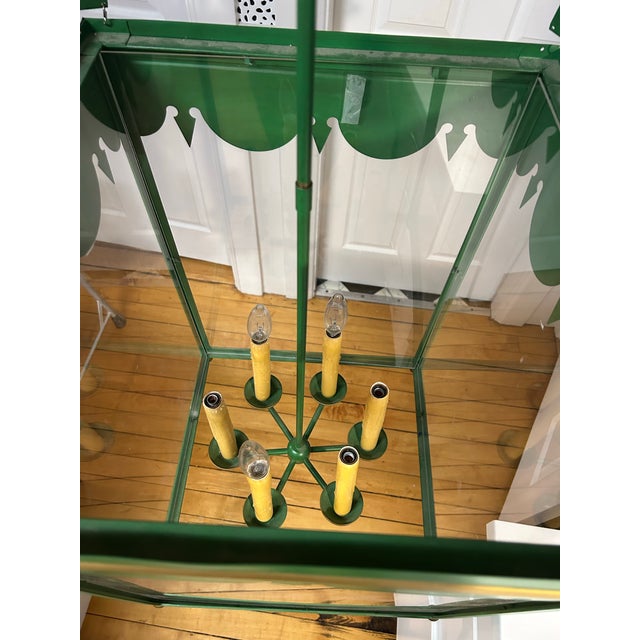 Contemporary Large Green Lantern For Sale - Image 4 of 6