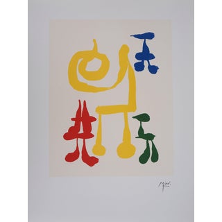 Joan Miro, A Surreal Mother and Her Children, Lithograph For Sale