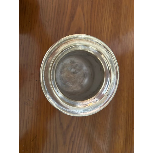 Traditional 1990s Round Silverplate Butter Dish For Sale - Image 3 of 6