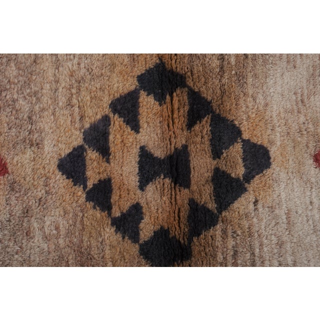 Textile Vintage Angora Wool Turkish Shaggy Rug 3'1'' X 4'9'' For Sale - Image 7 of 10