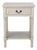 Whitney 1 Drawer Accent Table in Greige For Sale