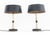 DelightFull Black and Gold-Tone Table Lamps, Pair For Sale In New York - Image 6 of 9