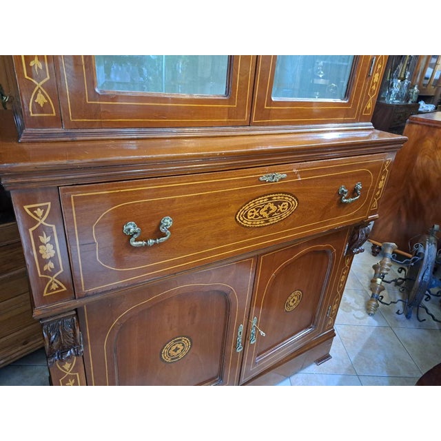 Late 19th Century English Mahogany Bookcase For Sale - Image 4 of 7