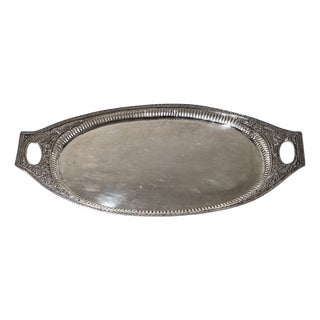 Neoclassical Silver Tray from Weißenfels, 1811 For Sale
