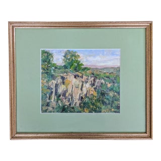 Original Landscape Impasto Oil Painting of the Appalachian Mountains Signed by the Artist For Sale