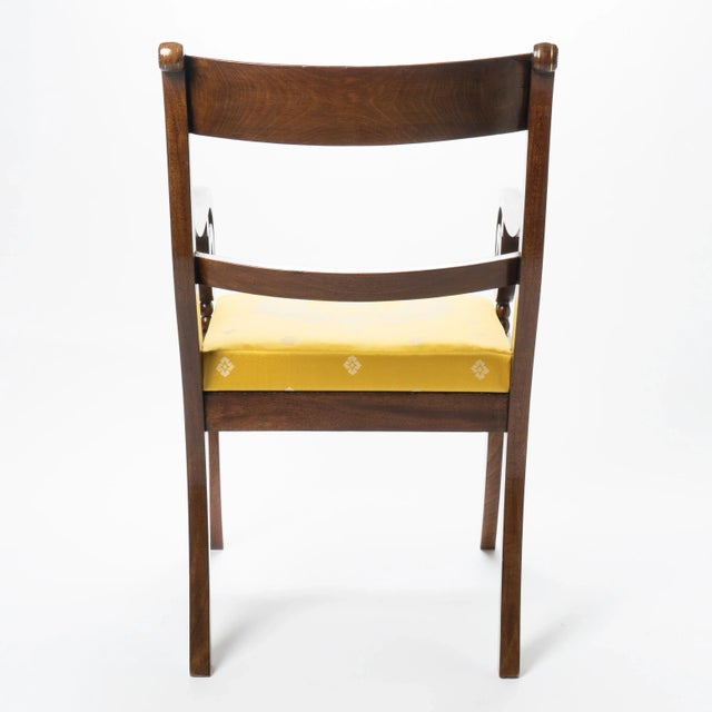 English Mahogany Arm Chair With Upholstered Seat, 1820 For Sale In Chicago - Image 6 of 11
