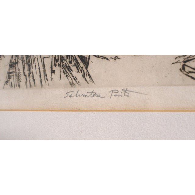 Set of 3 Salvatore Pinto Framed & Signed City Scene Etching For Sale - Image 9 of 12