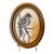 1950s Boehm Porcelain Fledgling Wall Art Bas-Relief Oval Frame For Sale