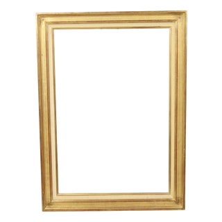 Sleek Gold Wooden Painting Frame For Sale