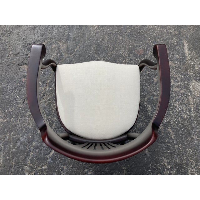 1980s Set of 4 Bentwood Arm Dining Chairs For Sale - Image 12 of 12