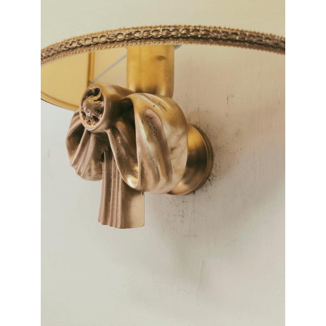 Vintage Cast Bow with Parchment Fan, 1950s, in Very Good conditions. Designed 1950 to 1959 Up to 250V (Europe/UK...
