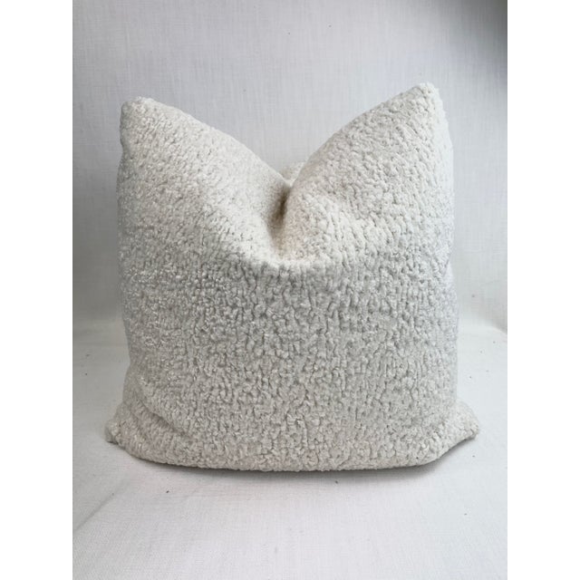 Sherpa in Off White 22” Pillows-A Pair For Sale - Image 4 of 4