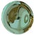 Green Sculptural Concave Mirror, 2020s For Sale
