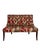 2020s Tufted Settee in Red Paisley Textile For Sale - Image 5 of 6