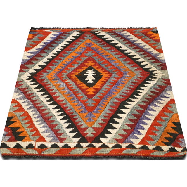 1960s 1960s Turkish Kilim For Sale - Image 5 of 6