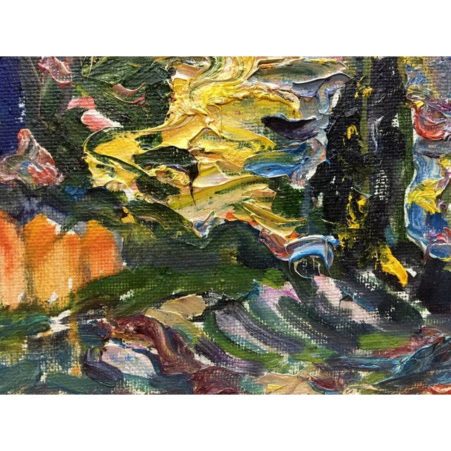 Abstract Oil Painting "Sunrise" by Lebedeva Valentina Nikolaevna For Sale - Image 6 of 12