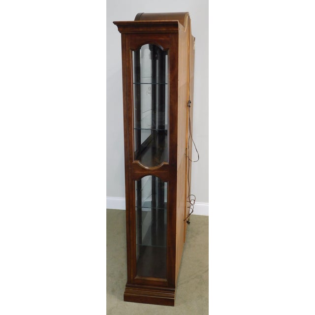 Jasper Cherry Bubble Glass Curio Display Cabinet Chairish