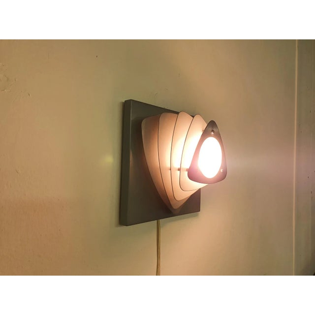 Mid-Century Modern Mid-Century Grey Metal Wall Light, the Netherlands, 1960s For Sale - Image 3 of 9