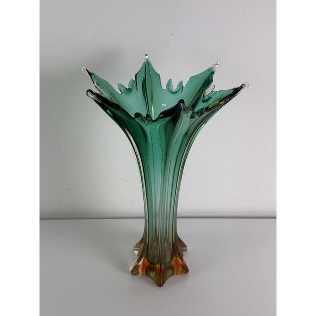 Large Vintage Murano Glass Vase, 1940s For Sale - Image 12 of 13